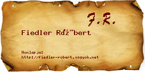 Fiedler Róbert névjegykártya